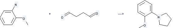 Succindialdehyde can be used to produce 3-benzyl-2-methylimino-thiazolidin-5-one at the ambient temperature.